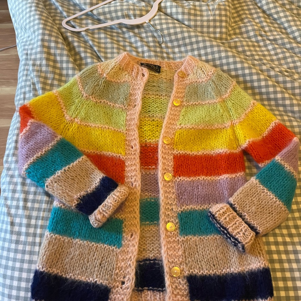 Handmade Italian Colorful Striped Sweater